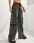 Wide Leg Jeans with Pockets