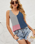 Color Block Knit Tank