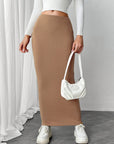 Maxi Knit Wrap Skirt