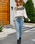 Round Neck Long Sleeve Sweater