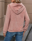 Fuzzy Long Sleeve Hoodie