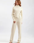 Basic Bae Turtleneck Raglan Sleeve Top and Pants Sweater Set