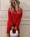 Sequin Teddy Sweatshirt and Shorts Set