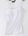 Light Gray Scoop Neck Adjustable Strap Cami