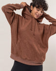 HYFVE Brushed Long Sleeve Hoodie with Kangaroo Pocket