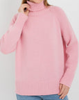 Turtle Neck Raglan Sleeve Sweater