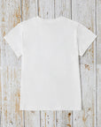 Graphic Round Neck Short Sleeve T-Shirt