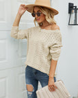 Round Neck Drop Shoulder Sweater