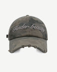 Letter Graphic Camouflage Cotton Hat