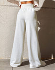 Honey Drawstring Elastic Waist Wide Leg Pants