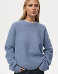 Basic Bae Round Neck Dropped Shoulder Sweater