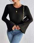 Honey Round Neck Flare Sleeve T-Shirt