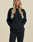 Basic Bae Full Size Air Scuba Drawstring Long Sleeve Hoodie with Kangaroo Pocket