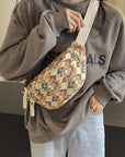 Adjustable Strap Canvas Sling Bag