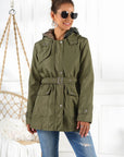 Ivy Lane Full Size Hooded Jacket with Detachable Liner (Three-Way Wear)