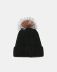 Cable Knit Winter Hat with Pompom