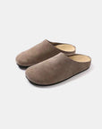 Suede Round Toe Slip-Ons