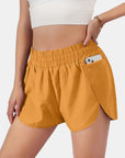 Coral Elastic Waist Active Shorts