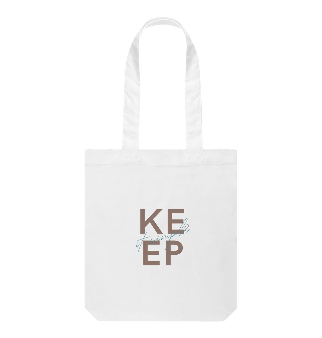 White Keep It Simple Tote
