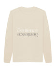 Light Gray Do! Sentience Unisex Longer Sleeve Sentient Beauty Fashions Printed Sweater