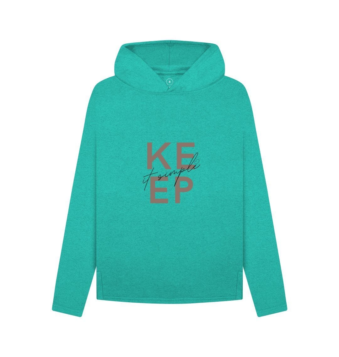 Light Sea Green Keep It Simple Women's Hoodie