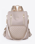 Zipper Pocket Beaded Backpack