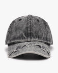 Dark Slate Gray Fringe Adjustable Cotton Baseball Cap