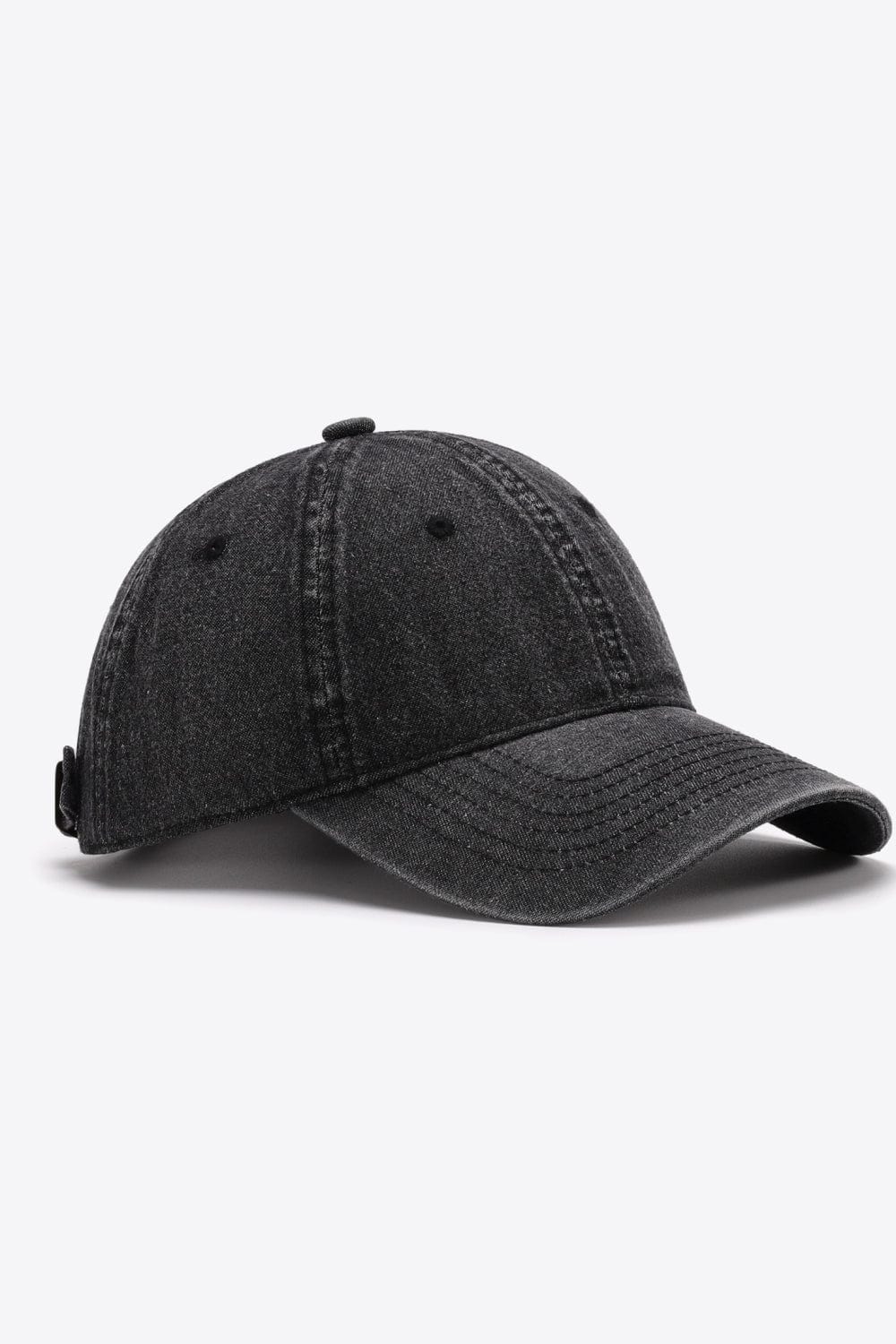 Dark Slate Gray Plain Adjustable Baseball Cap