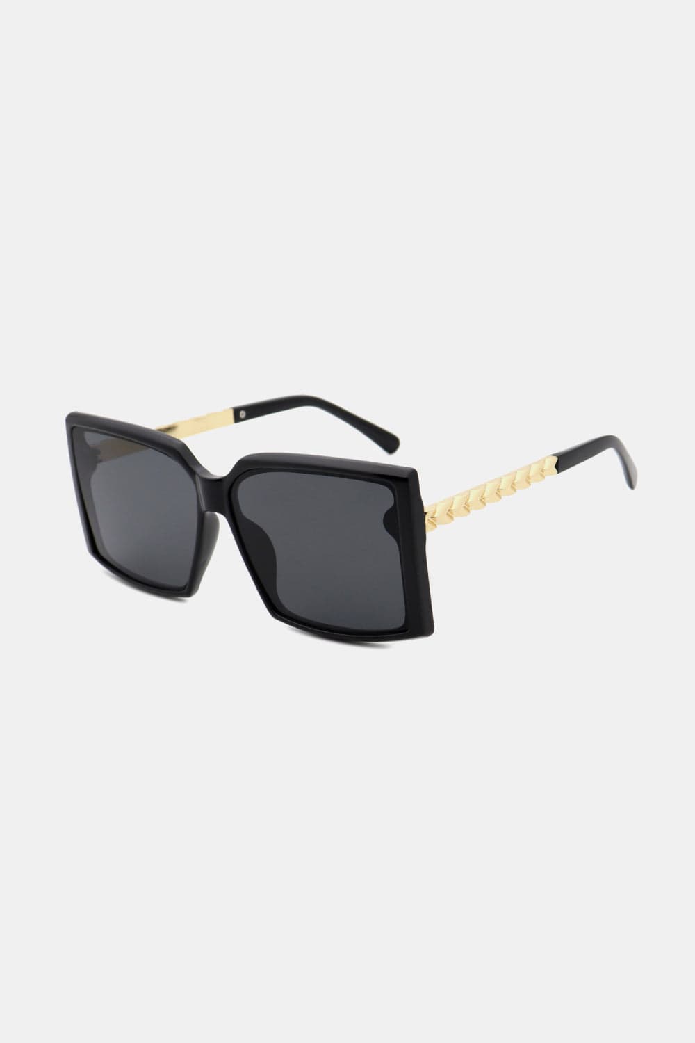 White Smoke Polycarbonate Frame Square Sunglasses