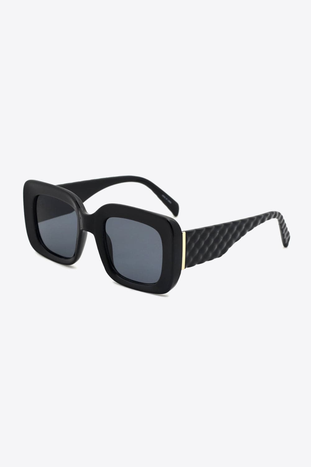 White Smoke Square Polycarbonate UV400 Sunglasses