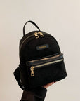 Suede Adjustable Strap Backpack Bag