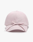 Tied Bow Cotton Baseball Cap