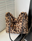 Leopard Furry Shoulder Bag