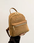 Suede Adjustable Strap Backpack Bag