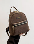 Suede Adjustable Strap Backpack Bag