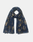 Ginkgo Leaf Polyester Scarf