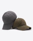 Dark Slate Gray Distressed Adjustable Baseball Cap