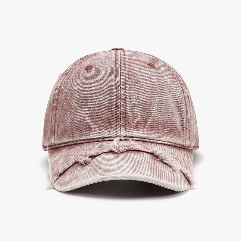 Lavender Fringe Adjustable Cotton Baseball Cap