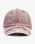 Lavender Fringe Adjustable Cotton Baseball Cap