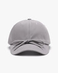 Tied Bow Cotton Baseball Cap