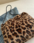 Leopard Furry Shoulder Bag