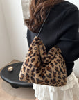 Leopard Furry Shoulder Bag