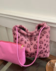 Leopard Furry Shoulder Bag