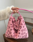 Leopard Furry Shoulder Bag