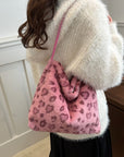 Leopard Furry Shoulder Bag