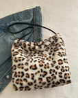 Leopard Furry Shoulder Bag