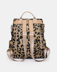 Leopard PU Leather Backpack Bag