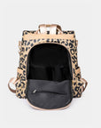 Leopard PU Leather Backpack Bag