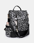 Leopard PU Leather Backpack Bag