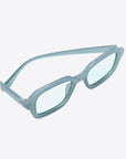 White Smoke Rectangle Full Rim Sunglasses